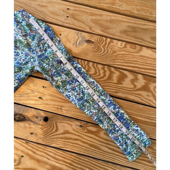 Ava & Lu Floral Long Sleeve Shirt Size Small Women’s Blue - Picture 7 of 7